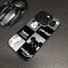 Подходит для Apple 15pro креативный модный бренд медведь 14/13 высокая чувствительность 12 цвет серебристый чехол для мобильного телефона противоударный жесткий чехол матовый L