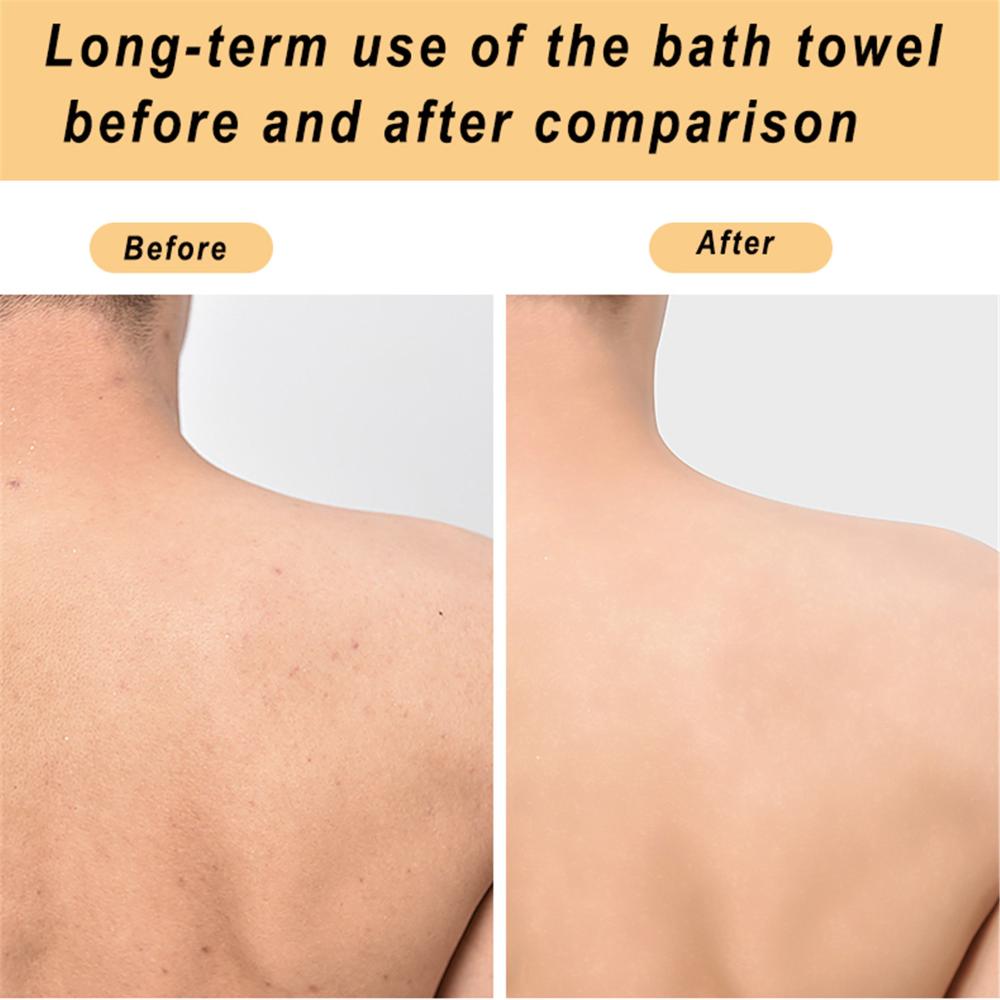 Очищение тела Массаж тела Массажер для спины Мочалка для душа Отшелушивающее банное полотенце