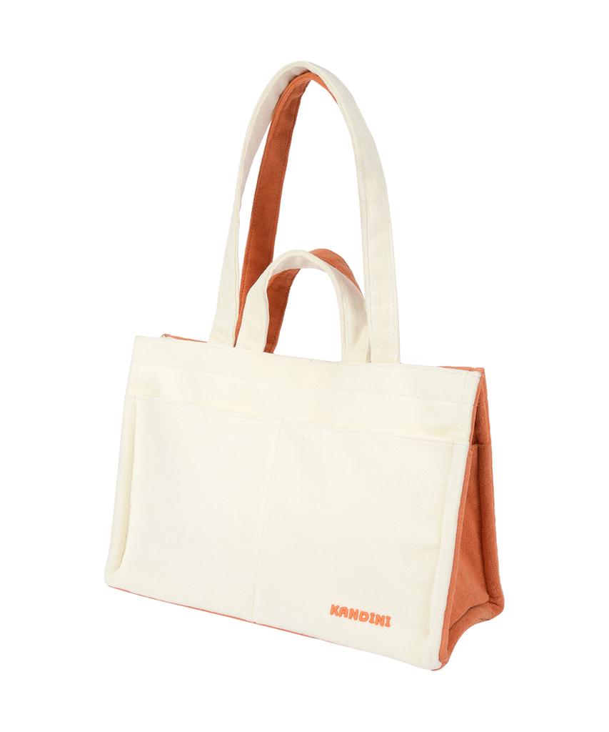 Kandini Cream/Orange Terry 2-Way Bag