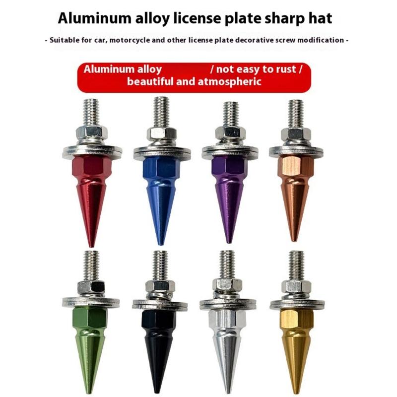 Алюминиевые винты для номерных знаков Надежное крепление Нержавеющие крепежные элементы Для автомобильных и мотоциклетных номерных знаков