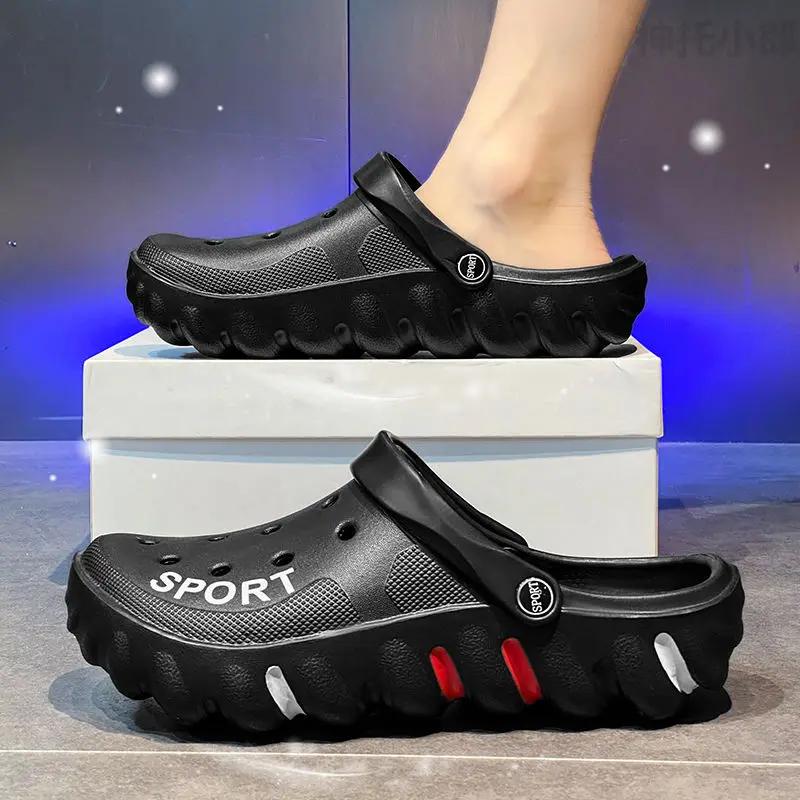 Fashion Sandals Man Beach Casual Shoes Slip-resistant Slippers for Men Designer Luxury Elegant Comfortable Clappers 2024 Summer Sale Fun