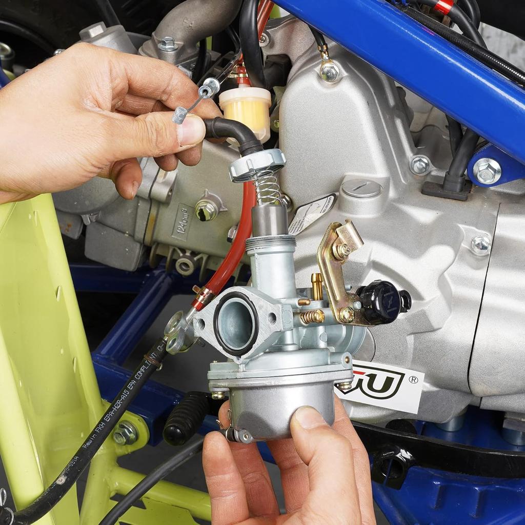 RUTU PZ22 Carburetor 22mm Carb with Fuel Filter Cable Choke for SSR 110cc 125cc Sunl Roketa Taotao Monkey Coolster ThumpStar CRF Pit Bike Atv Quad