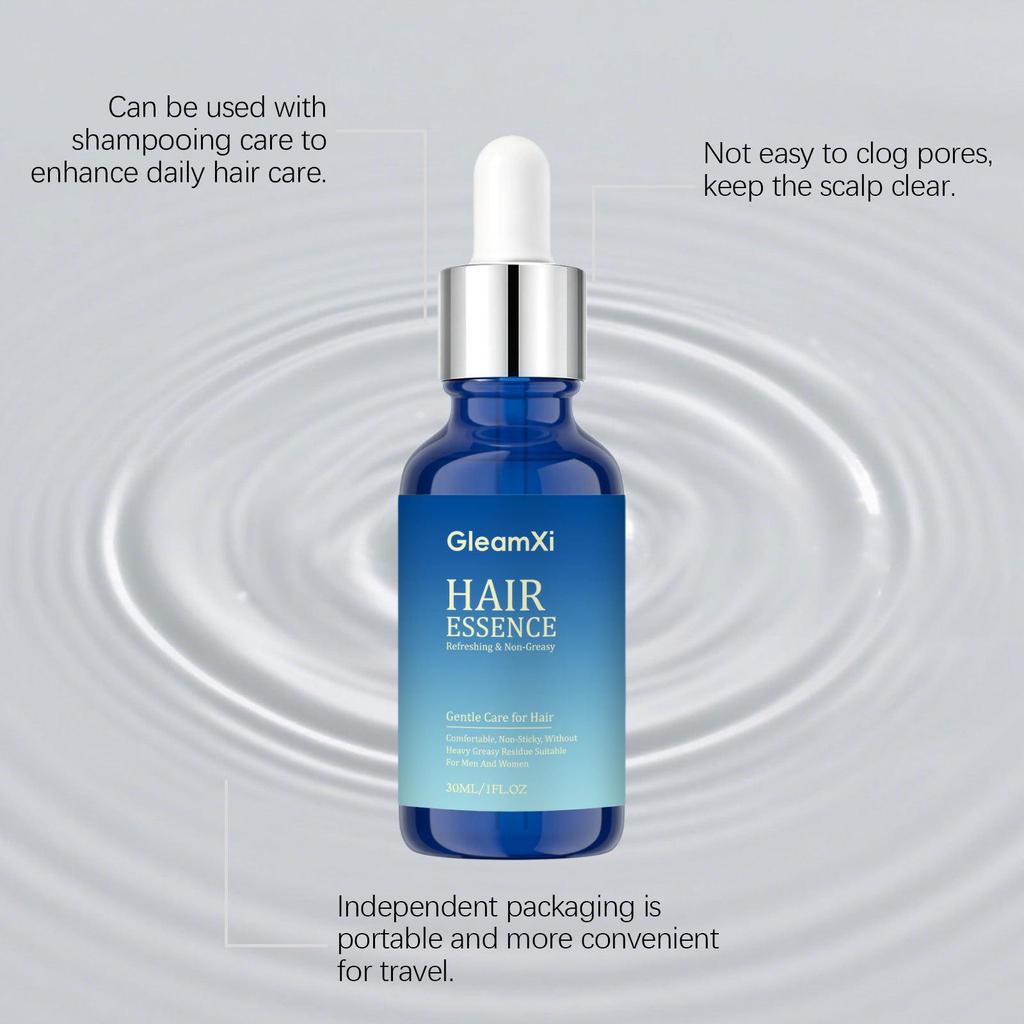 GleamXi Hair Essence: Daily Essential Oil for Smooth, Shiny, Refreshingly Natural Hair.