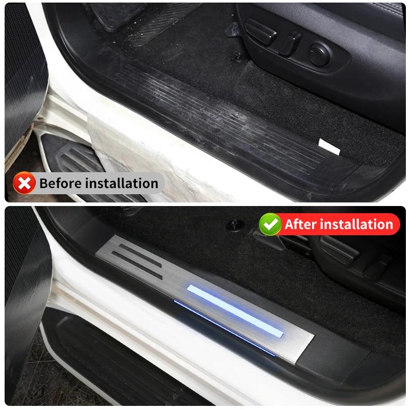 MWLU3 For 2021-2025 Toyota Land Cruiser 300 LED Door Sill Panel Replacement Part lc300 Interior Modification Accessories Welcome Pedal