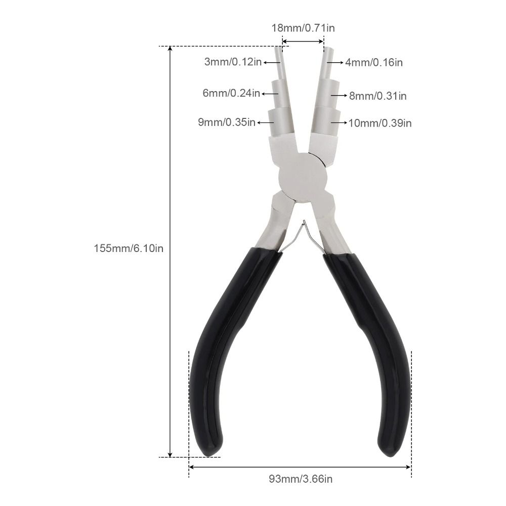 Wire Wrapping Round Nose Pliers Jewelry Making 6 Step Pliers 6 In 1 Wire Bending Pliers DIY