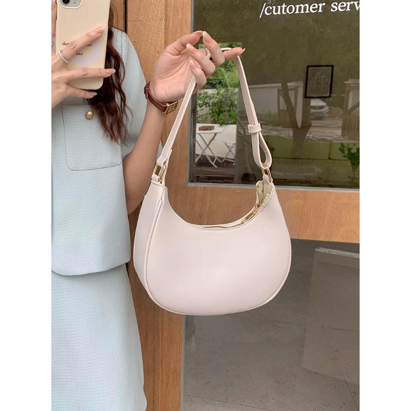 Весенне-летняя новинка Сумка подмышкой Сумка-полумесяц Простая и универсальная сумка через плечо Текстурная сумка Женская сумка через плечо