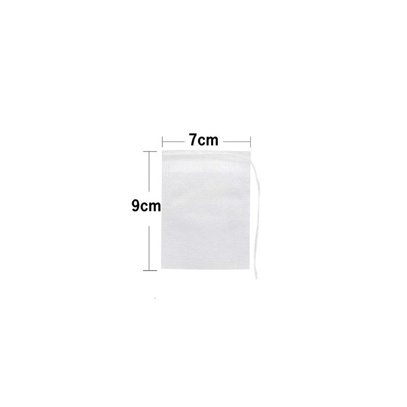 Одноразовые чайные пакетики Многоразмерные чайные пакетики для листового чая Пустой большой ароматный мешок на шнурке Фильтр-пакеты для кофе со льдом