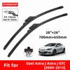 Car Wipers Double Rubber for Opel Astra J Astra J GTC 2009-2015 Front Brushes Cutter Automobiles Parts Accessories Windscreen Wipers Wear Parts