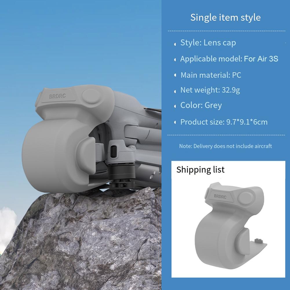 For DJI AIR 3S Drone Gimbal Lens Protection Cover Anti-collision Gimbal Protector Guard Camera Lens Cap Cover Drone Accessories