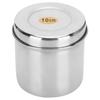 Stainless Steel Cotton Ball Cup Jar Container Storage Organizer Canister with Lid for Home Hospital
