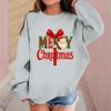Children's Fashionable Casual Long-sleeved Loose Christmas Print Pullover Sweatshirt