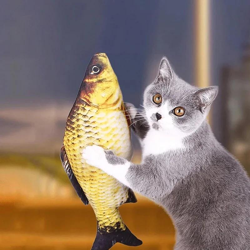 Имитация рыбы, игрушка для кошек, плюшевая имитация рыбы с кошачьей мятой, плюшевая игрушка для кошек, дразнящая рыба для кошек, имитация рыбы, товары для кошек, игрушки для домашних животных