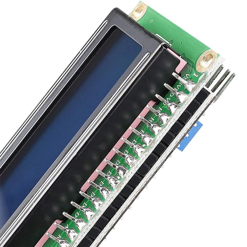 LCD1602+I2C 1602 16x2 1602A Синий/Зеленый экран HD44780 Символьный LCD /с IIC/I2C Последовательным Интерфейсным Адаптером Модуль Для Arduino