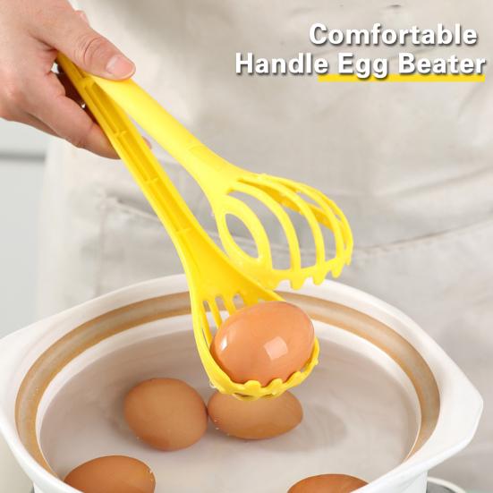3 в 1 Многофункциональный венчик для яиц, инструмент для зажима еды, удобная ручка, не скользит, для выпечки яиц, перемешивания