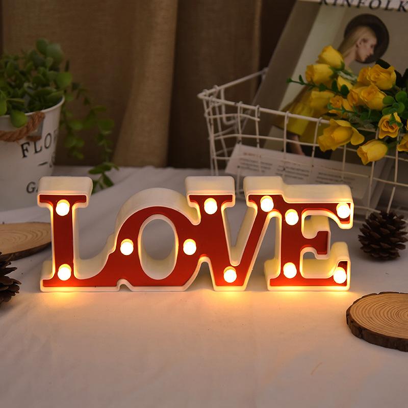 Neon Love English Letter Lights