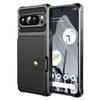 ZM03 Чехол для Google Pixel 9 Pro XL с держателем для карт, задняя крышка телефона из ПУ кожи+ТПУ