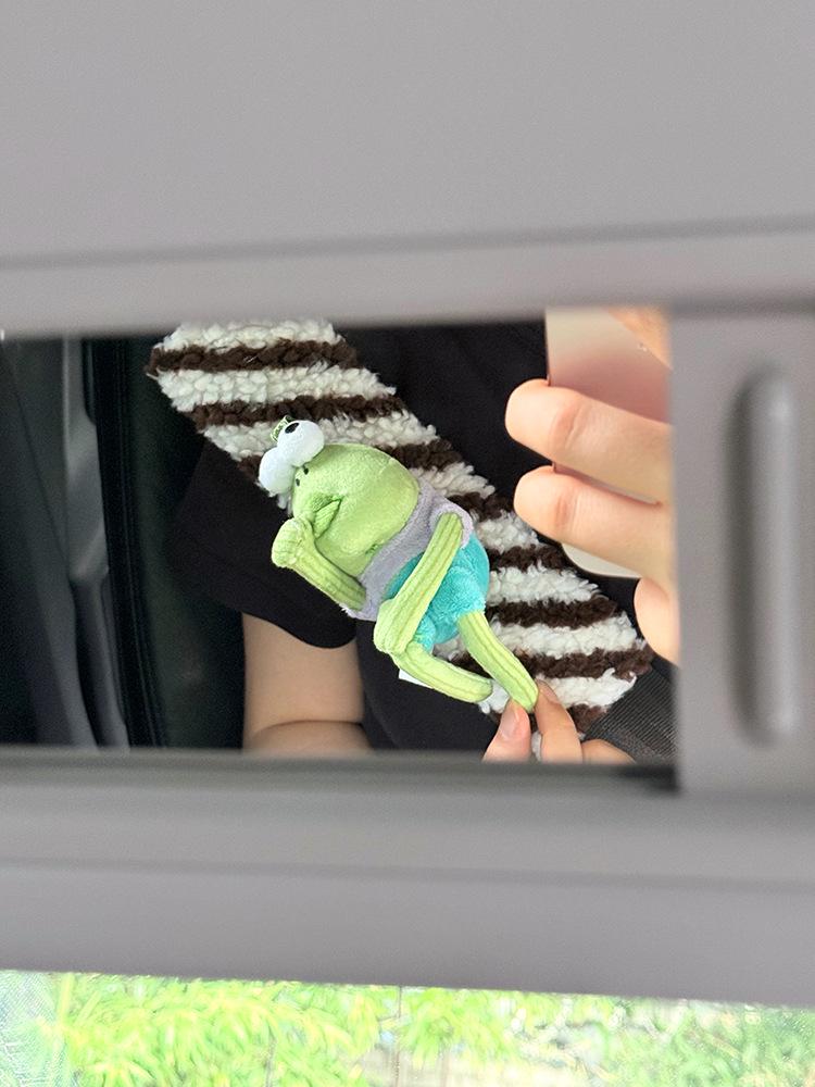 Плюшевая накладка на ремень безопасности Губка Боб: Защита от натирания шеи и плеч