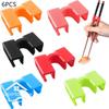 Pack of 6 Reusable Chopsticks Helpers Training Adults Kids Non-Slip Chopstick Hinges Connector Portable Practice Chopsticks Aids