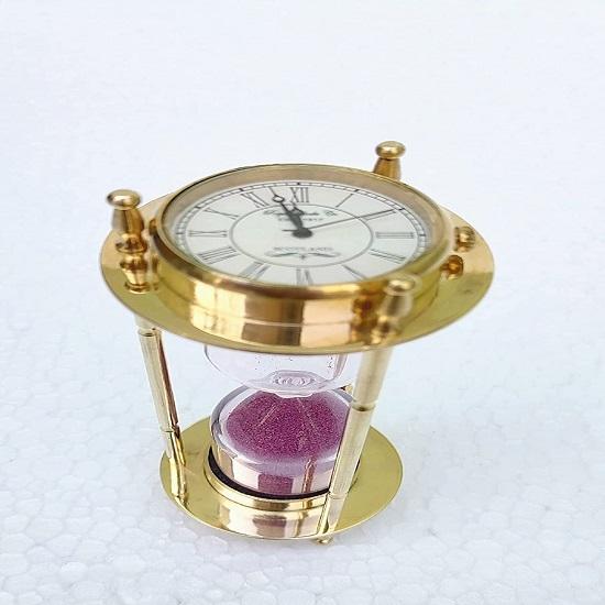 15,24 см морские латунные песочные часы с морским латунным компасом, декоративный стол