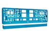 Metallic License Plate Frame, Turquoise