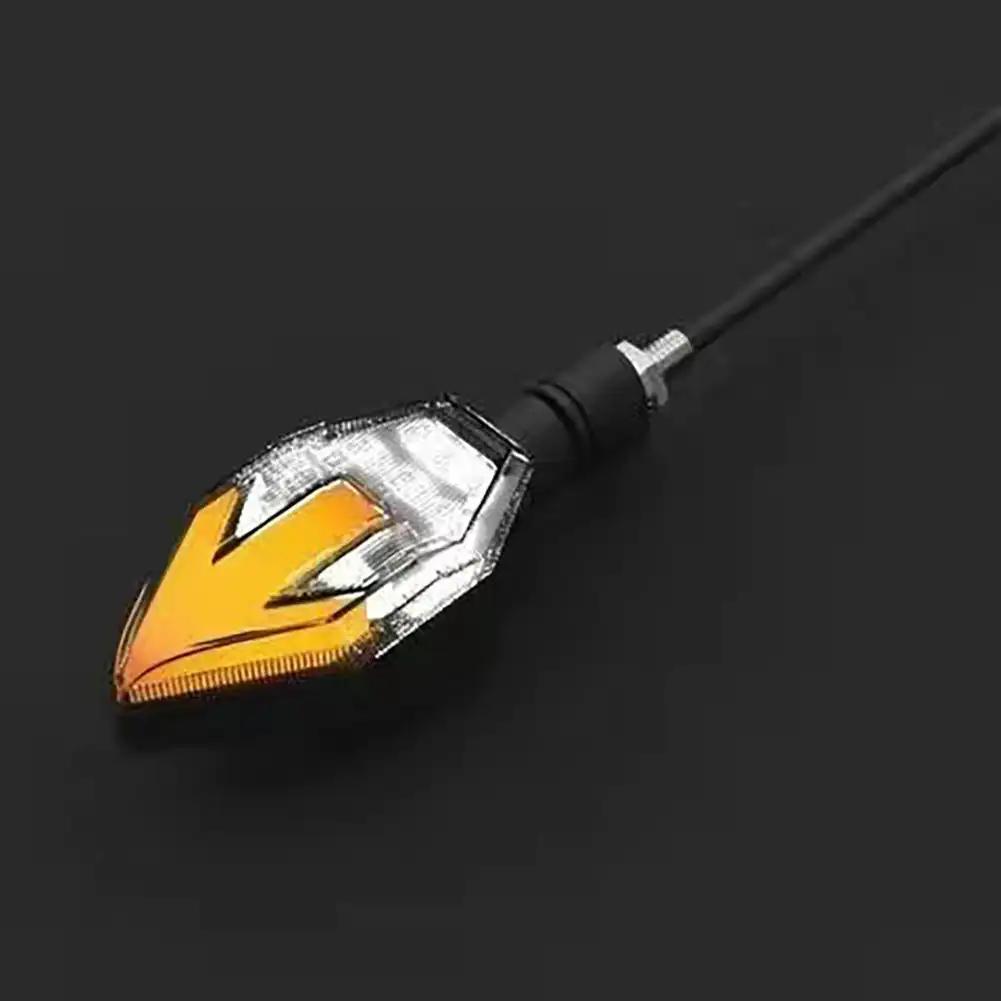 Светодиодный указатель поворота для мотоцикла, двухцветный указатель поворота со стрелкой, указатель направления поворота, аксессуары для указателей поворота для мотоцикла