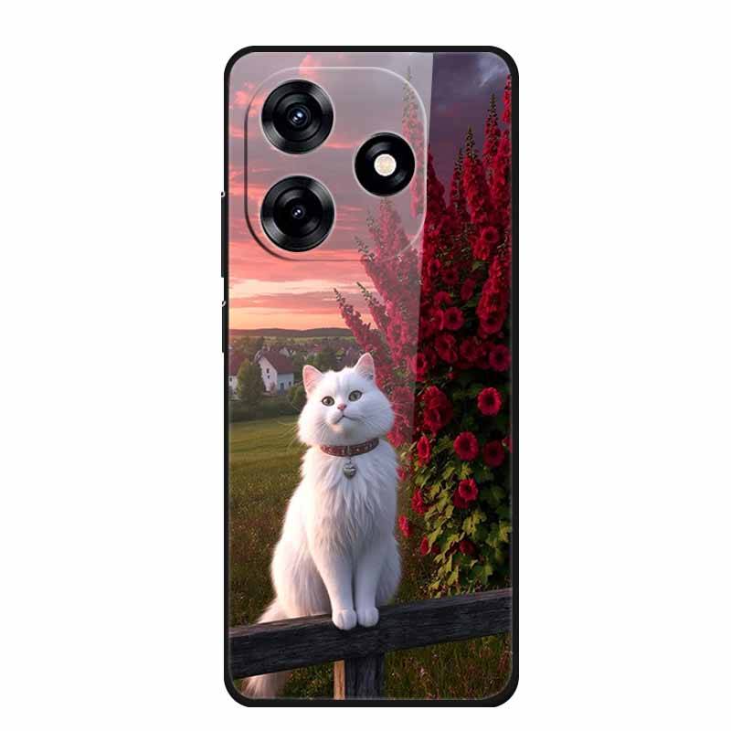 Glass Case For Honor X5c Plus Case Soft Bumper Hard Tempered Glass Back Cover For Honor X5c Plus Play 10A Phone Case X 5 C Plus