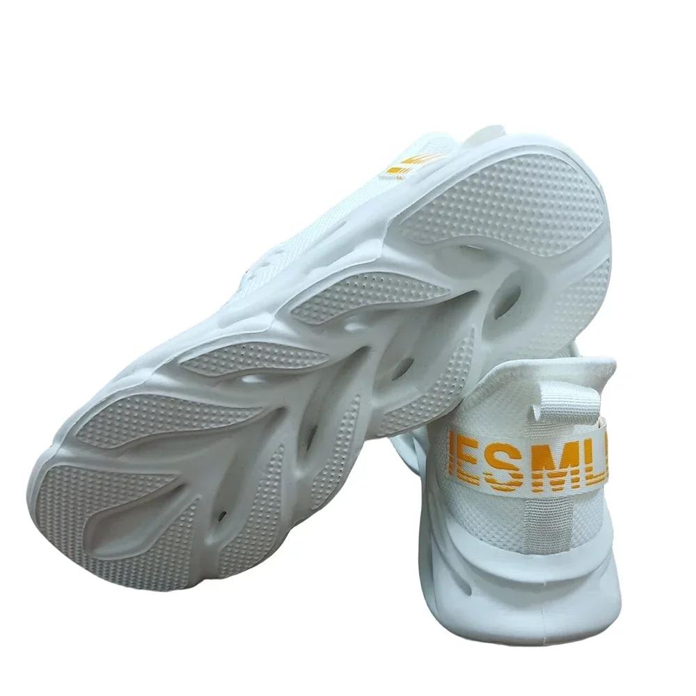 Women'S Knitted Shoes Breathable Soft Bottom Shock Absorbent Sports Shoes Resting Couple Running Shoes Tenis De Luxo Feminino