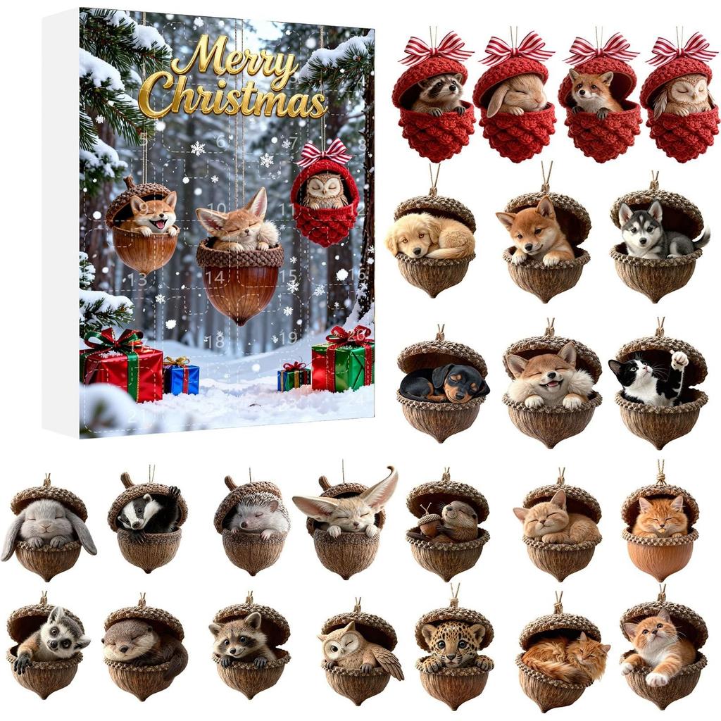 Рождественский календарь обратного отсчета Слепой адвент-календарь Слепой рождественский подарок