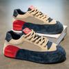Platform Men Shoes Designer Casual Sneakers Suede Color-blocking Running Shoes Fashion Luxury Shoes Men's Tenis Masculino