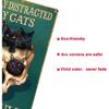 Yepzoer Skull and Cat Metal Retro Vintage Tin Sign Bar Wall Decor Poster 8x12 inch