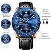 CHENXI Men's Multifunctional Sports Chronograph with Luminous Steel Band - Quartz Watch