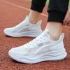 Новые мужские повседневные кроссовки слипоны дышащая обувь спортивная обувь для бега белые удобные для ходьбы тренировочные теннисные туфли
