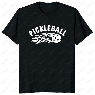 Pickleball Clipart Graphic Printed Sport Tshirt Casual Fashion Loose Breathe Comfort Oneck Unisex Tshirt Summer Y2k Unisex Tees
