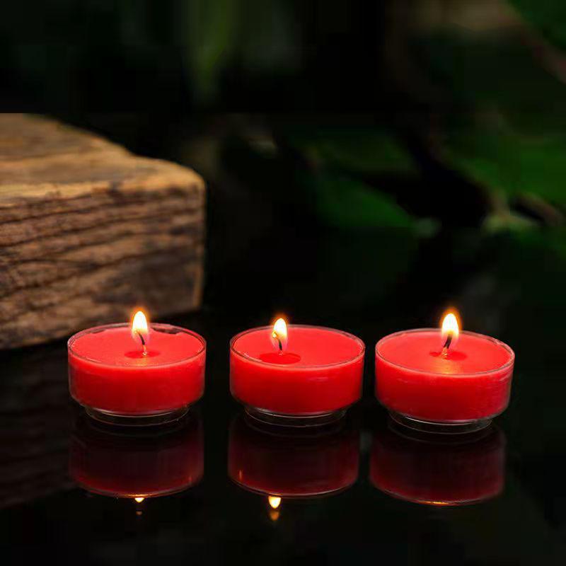 4-Hour Ghee Butter Lamps: 100 Smokeless Candles for Household Use, Offering, and Everlasting Illumination