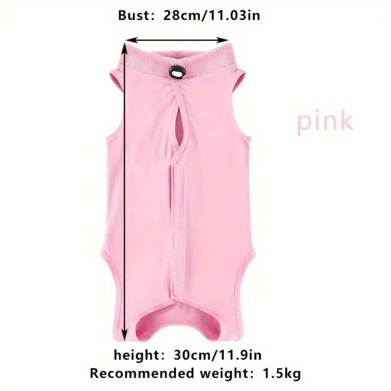 Vogue Weaning Clothes Pet Recovery Suit Pet Supplies For Female Cats Easy To Wear Suitable for All Seasons Adjustable Cat Protective Clothes