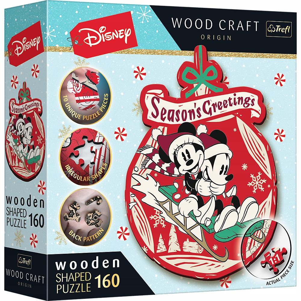 Puzzle drewniane świąteczna przygoda mickey i minni disney 9+ trefl 20192