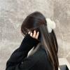 Fur Pure Color Korean Style Hair Clip Plush Hair Claw Leopard Grasp Clip Female Hair Accessories