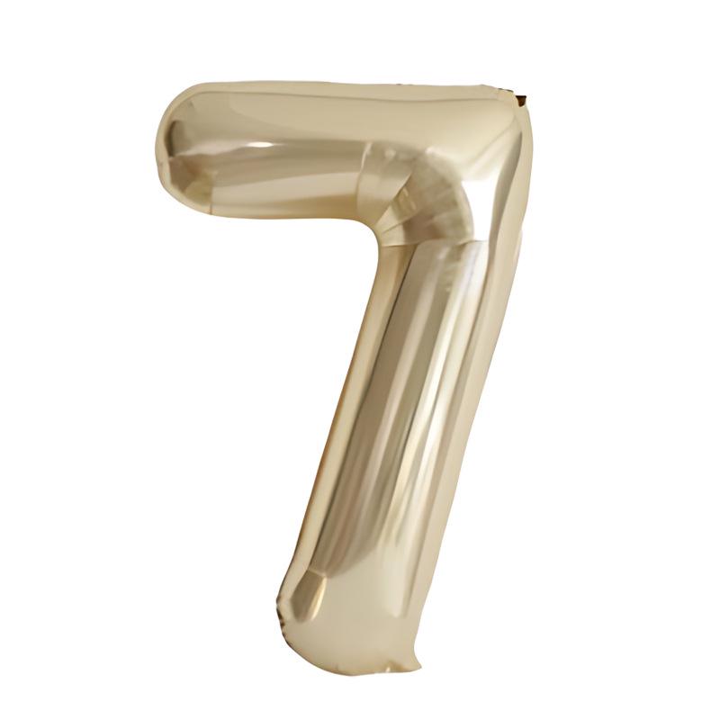 32-Inch Body Shaping Numeric Balloons - Gold & Silver, Floating Birthday & Celebration Decor