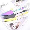 Drmfiy Colorful Dinnerware Set Stainless Steel Cutlery Cake Shovel Knife Pizza Cheese Cake Cake Spatula Baking Accessories Tools