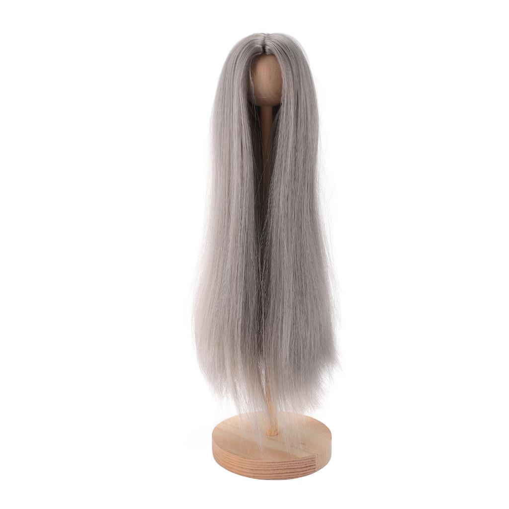 1 4 Doll Wig for 7 To 8in Doll Soft High Temperature Silk DIY Styling Ball Jointed Doll Long Straight Wig for