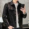 Motorcycle Bomber Jacket Men Letter Print Y2k  Jackets Racing  Jackets