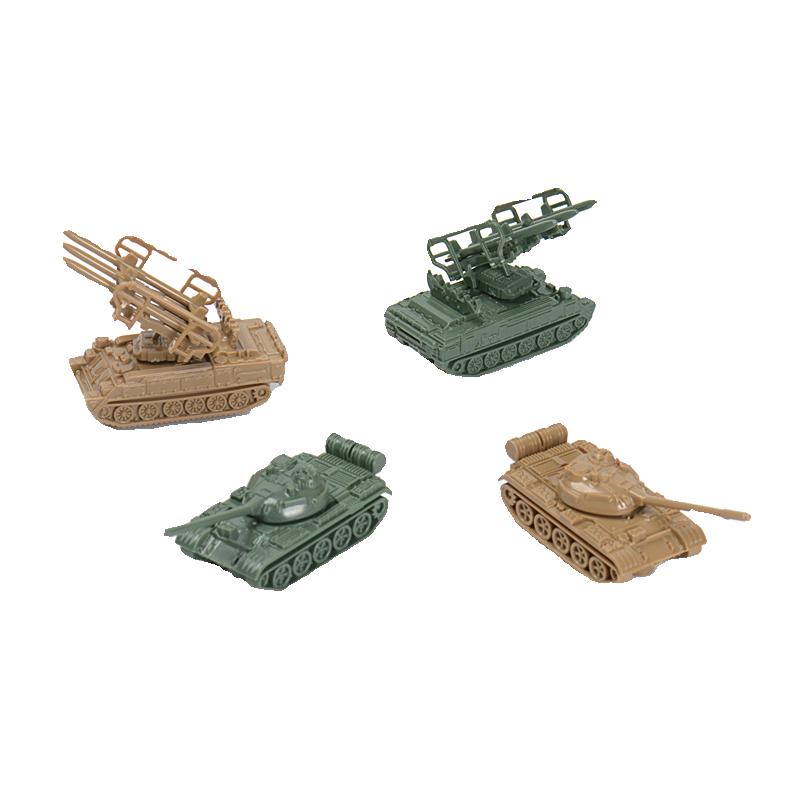 1/144 1/144 Китайский танк Тип 59 Зенитная ракета С-75 4D Сборная модель Модель для песочницы 4 шт./набор