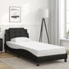 VidaXL Bed Frames Without Mattress Zadar, Upholstered Bed, Single Bed, Adult Bedroom Interior Bed, Black 80x200 Cm 3208142