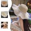 Lace Straw Hat Women Summer Big Hat Brim Outdoor UV Anti-straw Sun Hat Beach Hat Tide