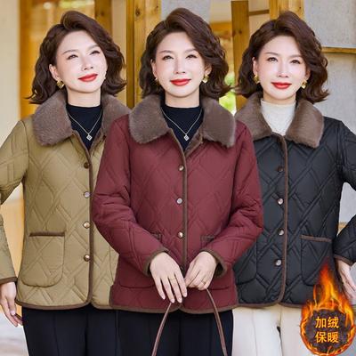 Стеганая куртка новая стеганая куртка бархатный лацкан женская одежда осень и зима короткая куртка теплая стеганая куртка