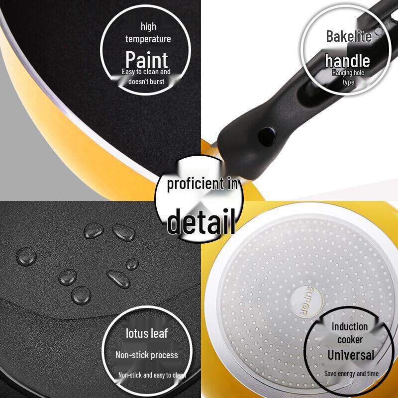 Сковорода Supor 28 см с антипригарным покрытием, с плоским дном