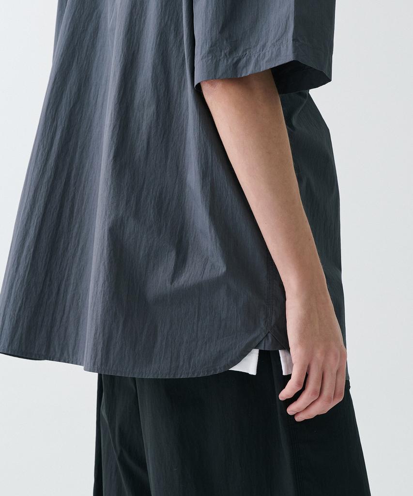 MUSINSA STANDARD [City Leisure] Cn Oversized Short Sleeve Shirt [Grey]