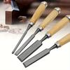 4 Pcs 6/12/18/20mm Wood Carving Chisels Set Professional for Woodworking with Ergonomic Wood Carving Tools DIY Auxiliary Tools