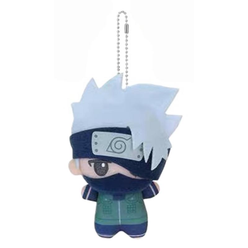 New Anime Naruto Plush Keychain Haruno Sakura Cotton Doll Kawaii Shippuden Sasuke Kakashi Stuffed Bag Charm Creative Fans Gifts