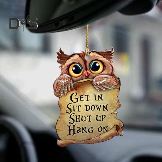 Креативная серия животных, акриловая подвеска для автомобиля, сова, птица, слон, подвеска для автомобиля, подвесное украшение, аксессуары для рюкзака